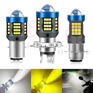360 ° LED Mini Lâmpada de Condução para Motocicleta H4 H6 T19 P15D 8000LM Branco + Amarelo Bicolor
