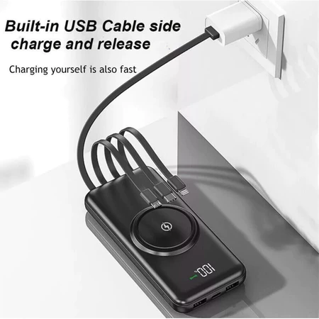 CARREGADOR BATERIA POWER BANK 10000mh INDUÇÃO UNIVERSAL