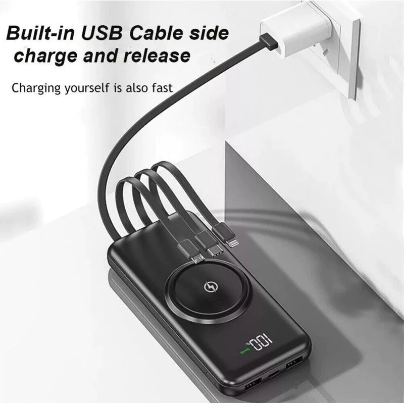 CARREGADOR BATERIA POWER BANK 10000 INDUÇÃO UNIVERSAL