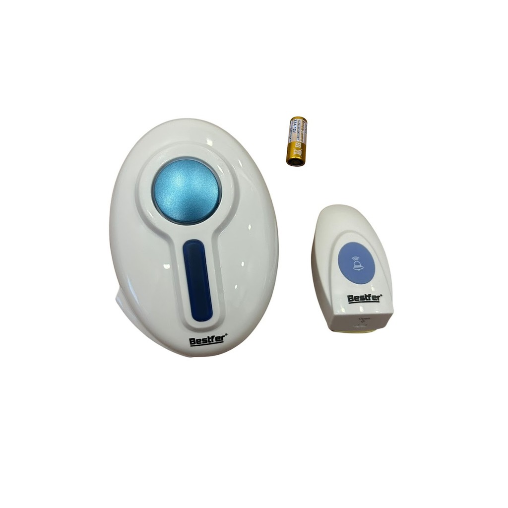 Campainha Sem Fio Oval Tomada 36 Toques Bestfer BFH1567 | Shopee Brasil