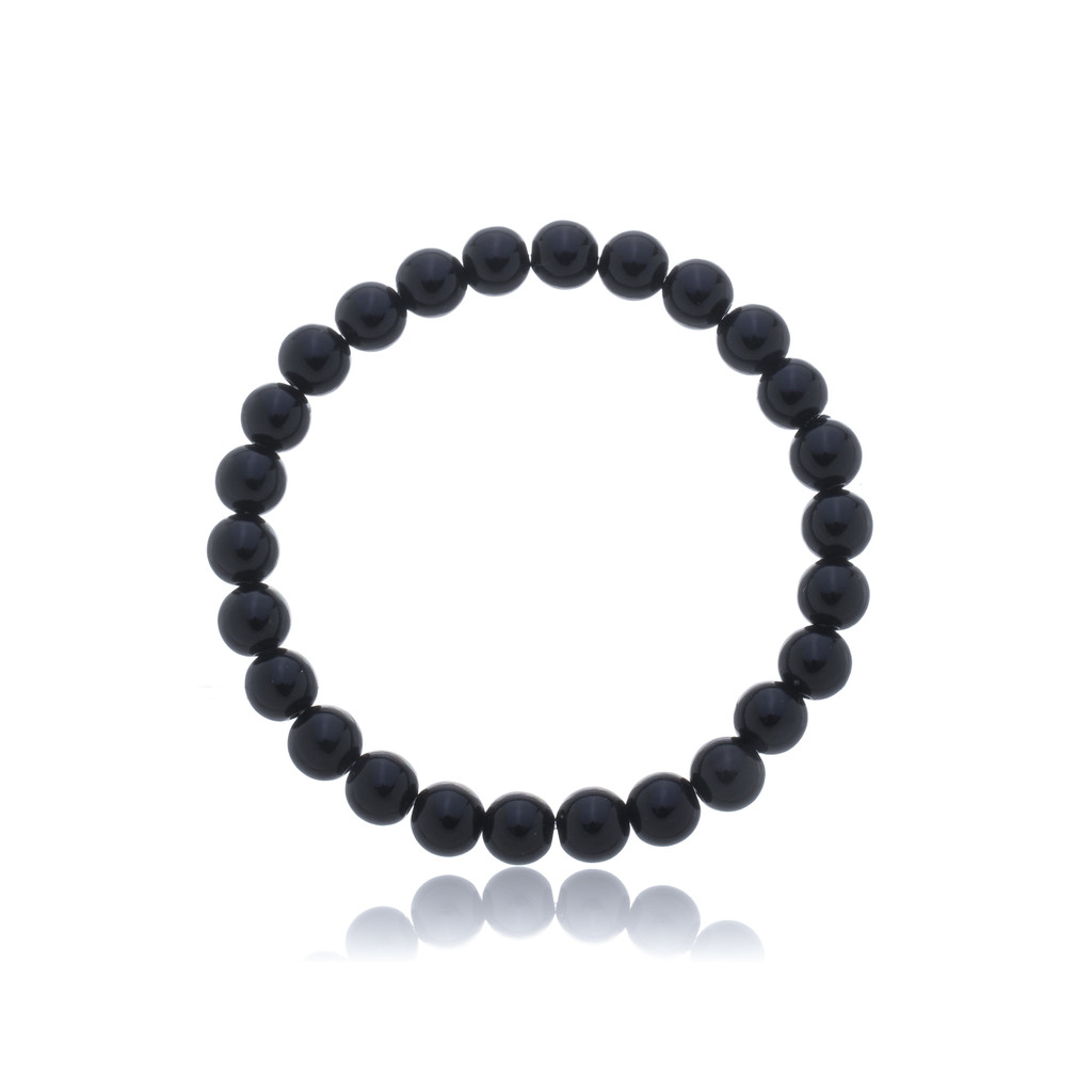 Pulseira de Miçanga Masculina Negra