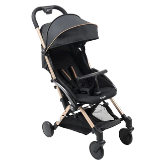 Carrinho de Bebê Burigotto Up Dobrável para Passeio até 15kg Black Preto