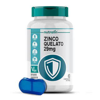 Zinco Quelato 29mg Nutralín 60 Comp. Porta Cápsulas