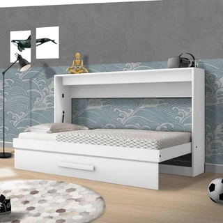 Cama Dobrável Solteiro Branco Framar