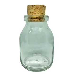 Pote de Vidro p/ Temperos 60ml c/ Tampa Rolha