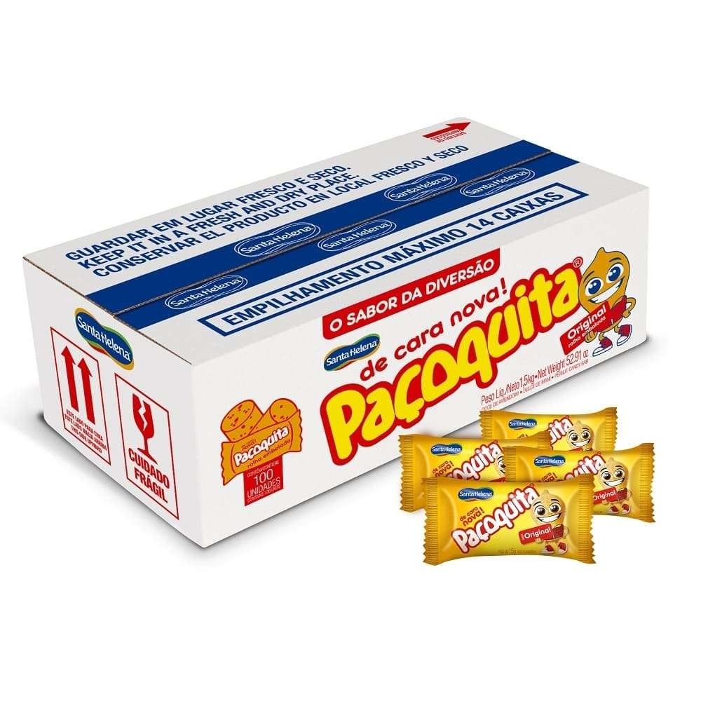 Paçoca Rolha Paçoquita 100un