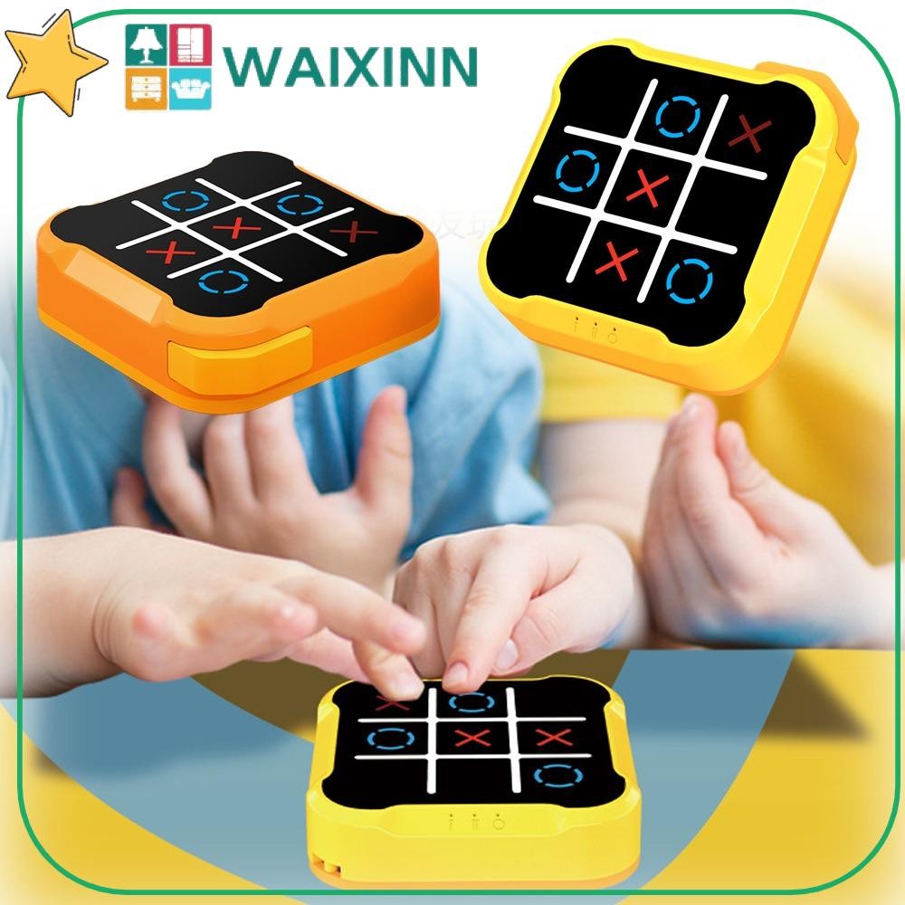 WAIXINN Tic-Tac Toe Game , Console Eletrônico De Jogo De Quebra-Cabeça Portátil 3 Em 1 Tabuleiro Quadrado Para Meninas