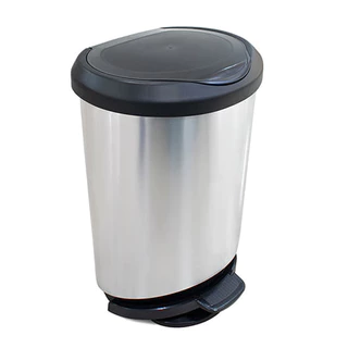 Lixeira 45L com pedal borda trava saco Arqplast