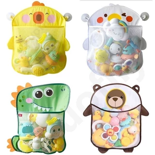 Suporte De Armazenamento De Brinquedos De Banheiro De Malha De Dinossauro De Pato Fofo/Organizador De Bolsa De Rede Banho