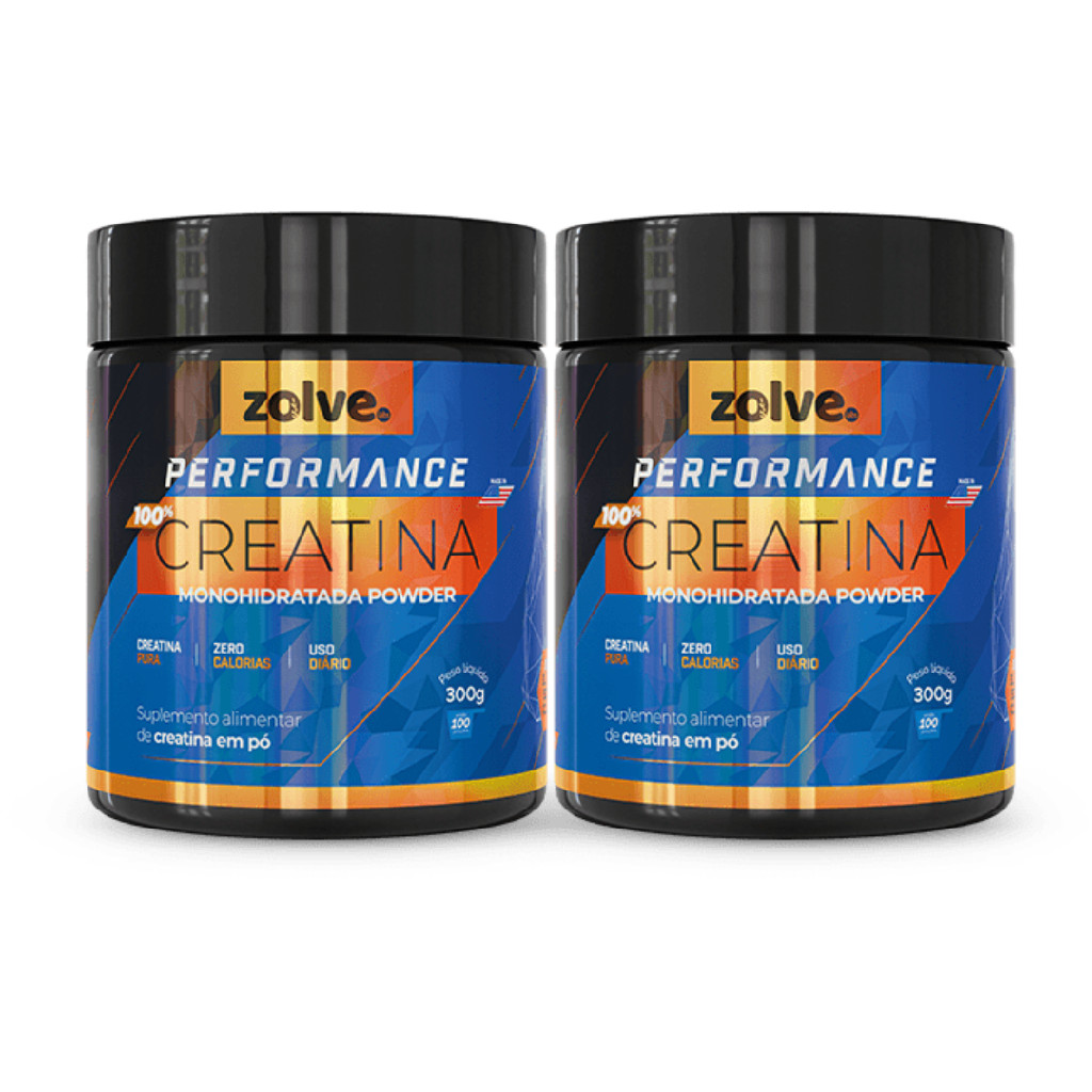 Zolve Creatina Performance - 2 POTES - Suplemento Alimentar | Shopee Brasil