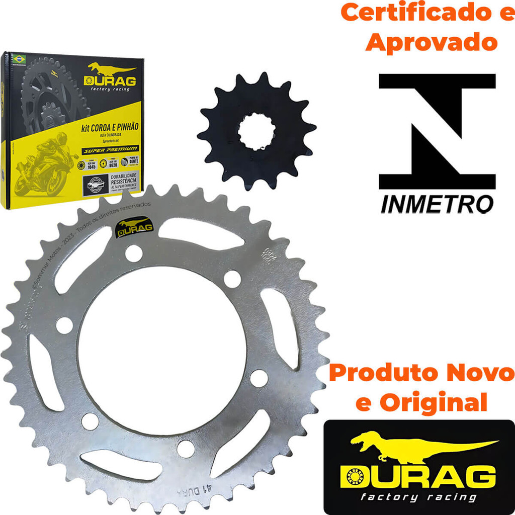 n.　400i ① Kit Relação Transmissão Kawasaki Ninja 400 2018 a 2025 Reforçado