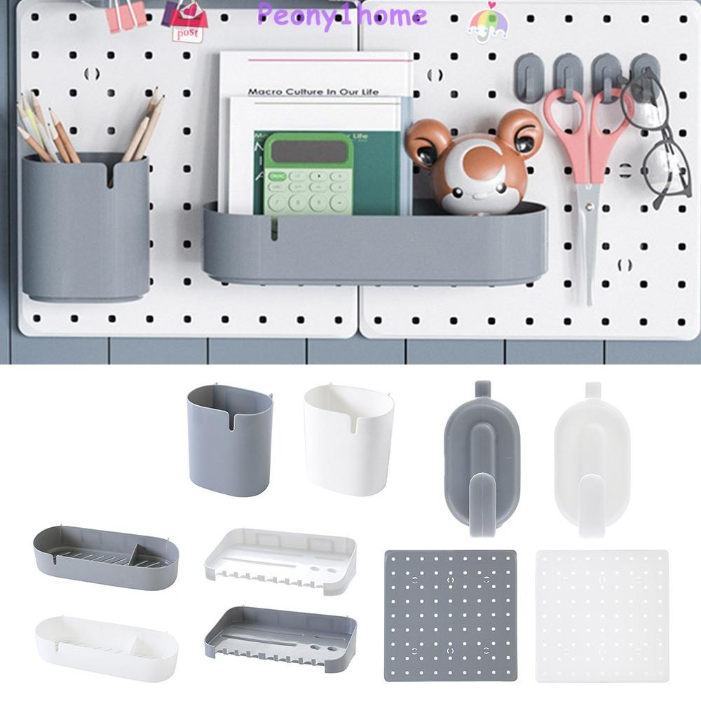 Rack De Armazenamento Multifuncional PH , Placa Perfurada Sem Perfurações PP , Cozinha Criativa De Pegboard Doméstica