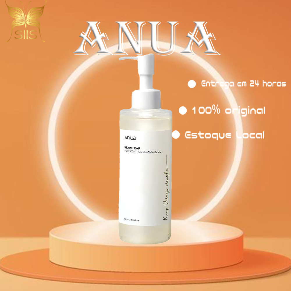 Anua heartleaf pore control cleansing oil 200ml dessalinização Pele calmante e sensível