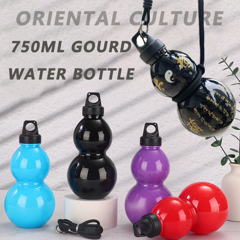 Nova Venda Quente Cabaça Esportes Copo De Água De Alto Valor Grande Capacidade Hipster Portátil Espaço Garrafa BPA Livre 750ml Chaleira Ao Ar