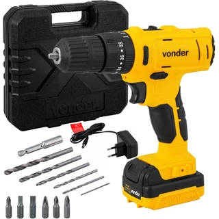 Furadeira Parafusadeira de impacto 3/8" a bateria 12V com maleta e acessórios - PFV 120I