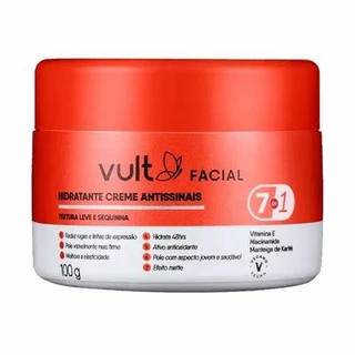 Creme Hidratante Facial Antissinais 7 Em 1 Vult 100g em Oferta na Shopee