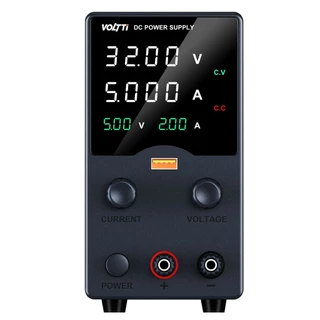 Fonte de Alimentação de Bancada 32V 5A Voltti GA305H - Bivolt - Display de 4 dígitos e USB