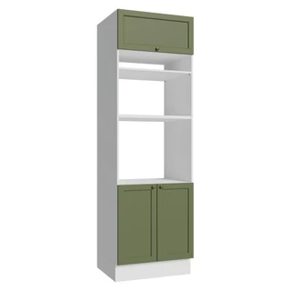 Torre Quente 70 cm 3 Portas Branco/Verde Vik Madesa em Oferta na Shopee