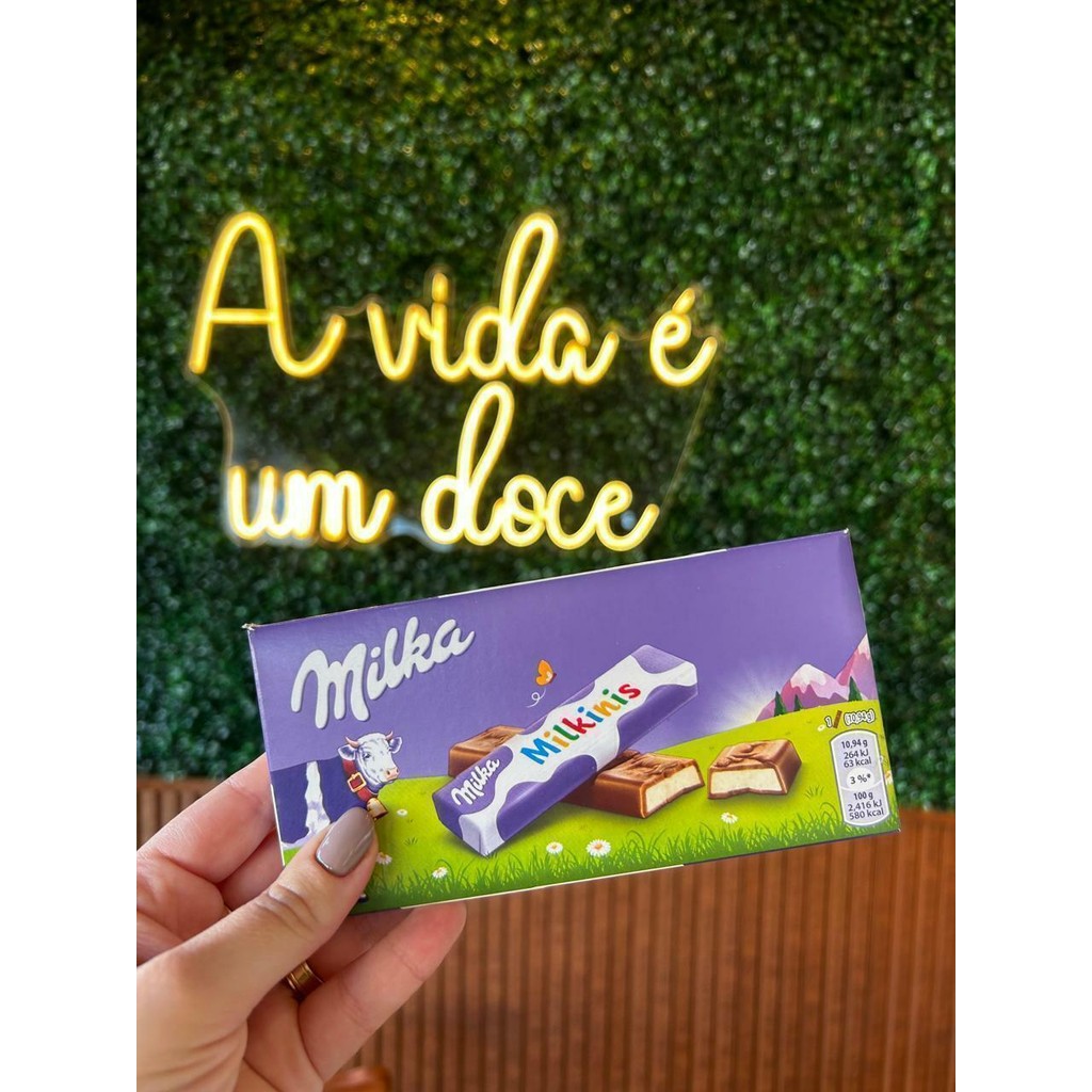 Milka Milkinis Caixa com 8 - 87,5g | Shopee Brasil