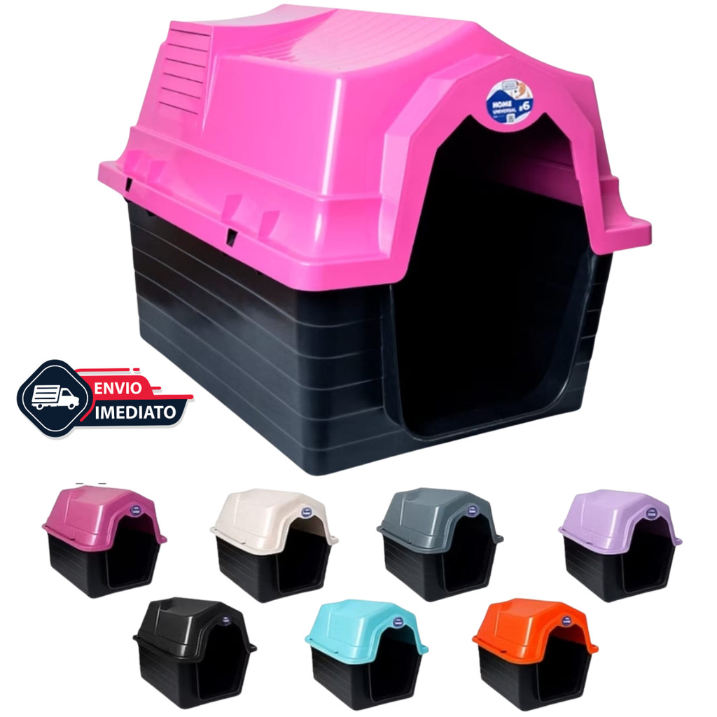 Casa Casinha De Cachorro Nº 6 Plástico Desmontável Pet | Shopee Brasil