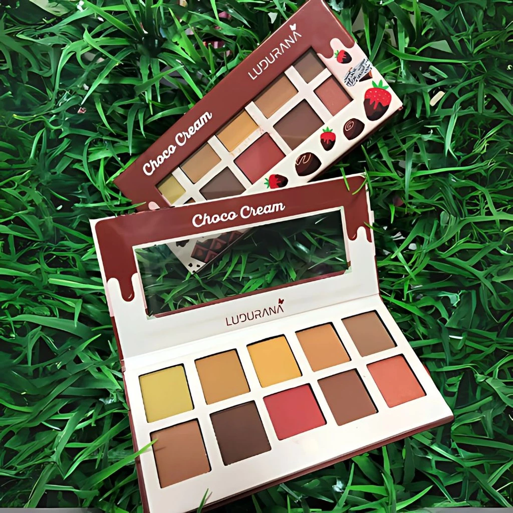 Paleta de Sombras Ludurana 10 Cores Choco Cream