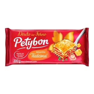 Macarrão Petybon para Lasanha Direto ao Forno 200g Embalagem com 12 Unidades em Oferta na Shopee