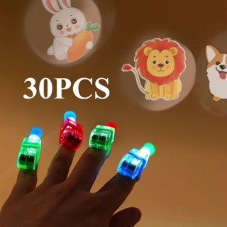 30pcs/20pcs/10pcs Projecção Dedo De Lâmpada Múltiplos Padrões De Desenho De Anel De Diversão Festa em Oferta na Shopee