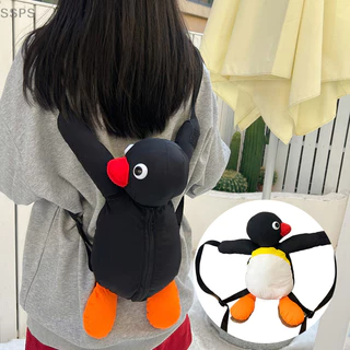 [SSPS] Mochila De Pelúcia De Pingüim Fofinha Moda Criativa Brinquedo Para Crianças Animal FAH
