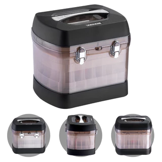 Maleta Para 68 Esmaltes Esmaltebag Organizador Porta Acetona Preto Dompel