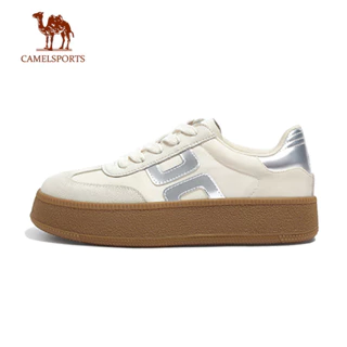 CAMEL SPORTS Dexun Sapatos Mulheres Pão Branco De Fundo Grosso Esportes Casuais