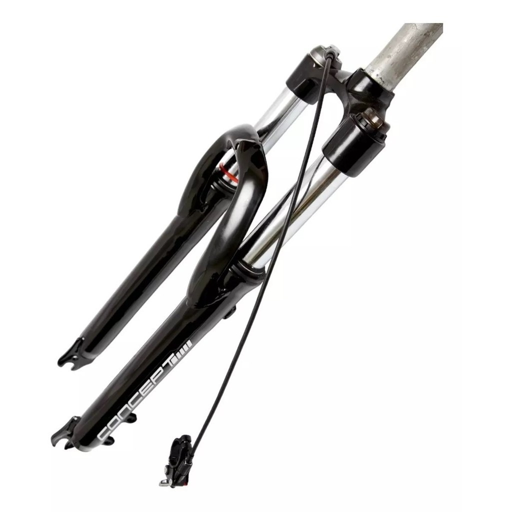 Garfo Suspensão Bike 29 C/ Trava No Guidão Ahead Preto- Rad7