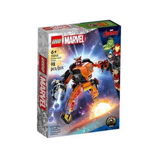 LEGO Marvel - Armadura Robô de Rocket - 76243 - 98 peças - Conjunto blocos de montar