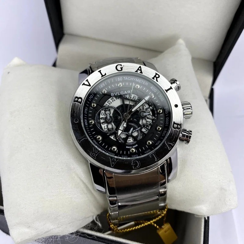 Relogio Masculino Bvlgari Skeleton luxoso. | Shopee Brasil