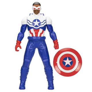 Figura Básica - Capitão América - Sam Wilson - Olympus - Marvel - 24 cm - Hasbro