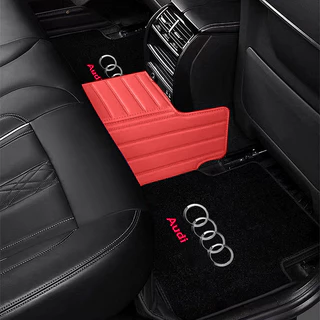 4PCS Tapete Flanela Sem Odor Tapetes Antiderrapantes Para Audi A3 A4 A5 A6 A8 Q3 Q5 Q7