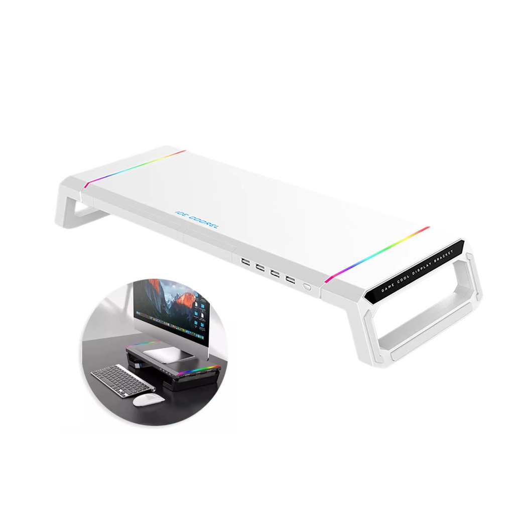 Base para Monitor Game LED RGB Com hub USB 4portas | Shopee Brasil