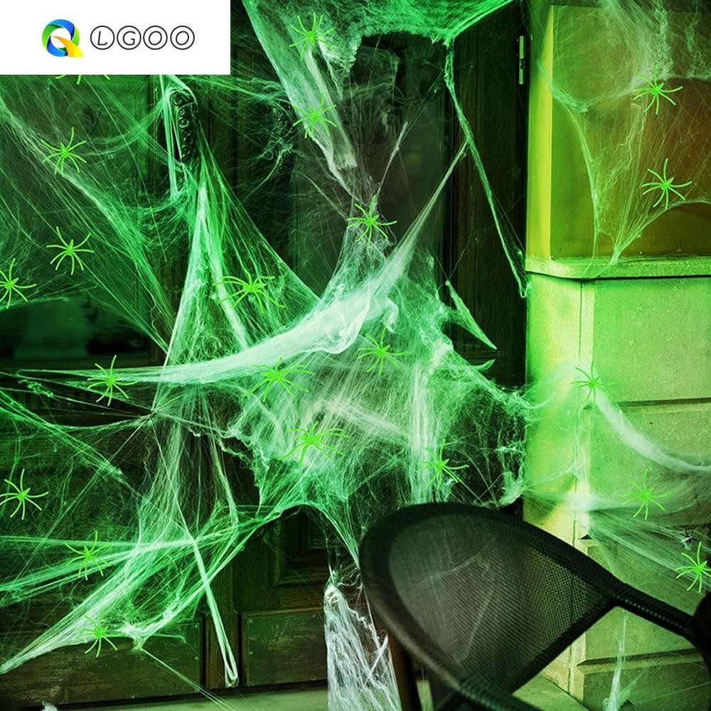 LGOO 100pcs Aranha Luminosa De Halloween , Falsa De Plástico Engraçado ...