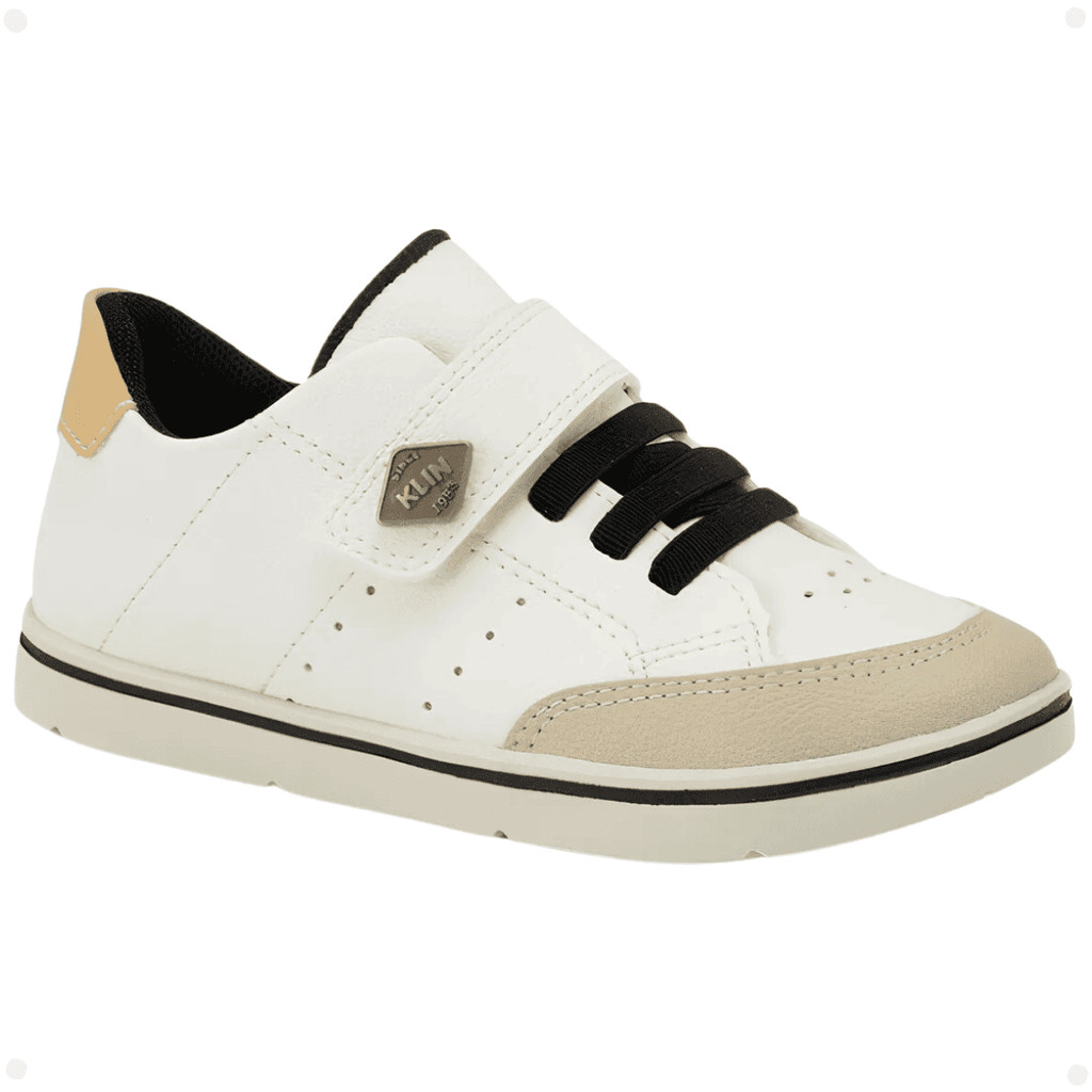 Sapatênis Tênis Sapato Infantil Klin Flyer Calce Fácil Off White