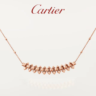 [Estoque Pronto com Caixa de Embalagem] Colar de Rebite Cartier Clash Série Rose Gold
