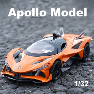 1 : 32 Balança Apollo EVO Modelo De Carro Esportivo Em Liga Leve Diecasts Modelos De Veículo Com Som Pull Back Car Toys for Child Birthday Gifts
