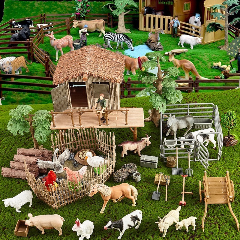 fazenda completa Brinquedos infantis Cognitivo Fazenda Mansão Conjunto ...