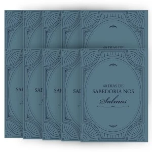 Kit de Evangelismo - 10 livros Palavras de Vida - 40 dias de Sabedoria em Salmos