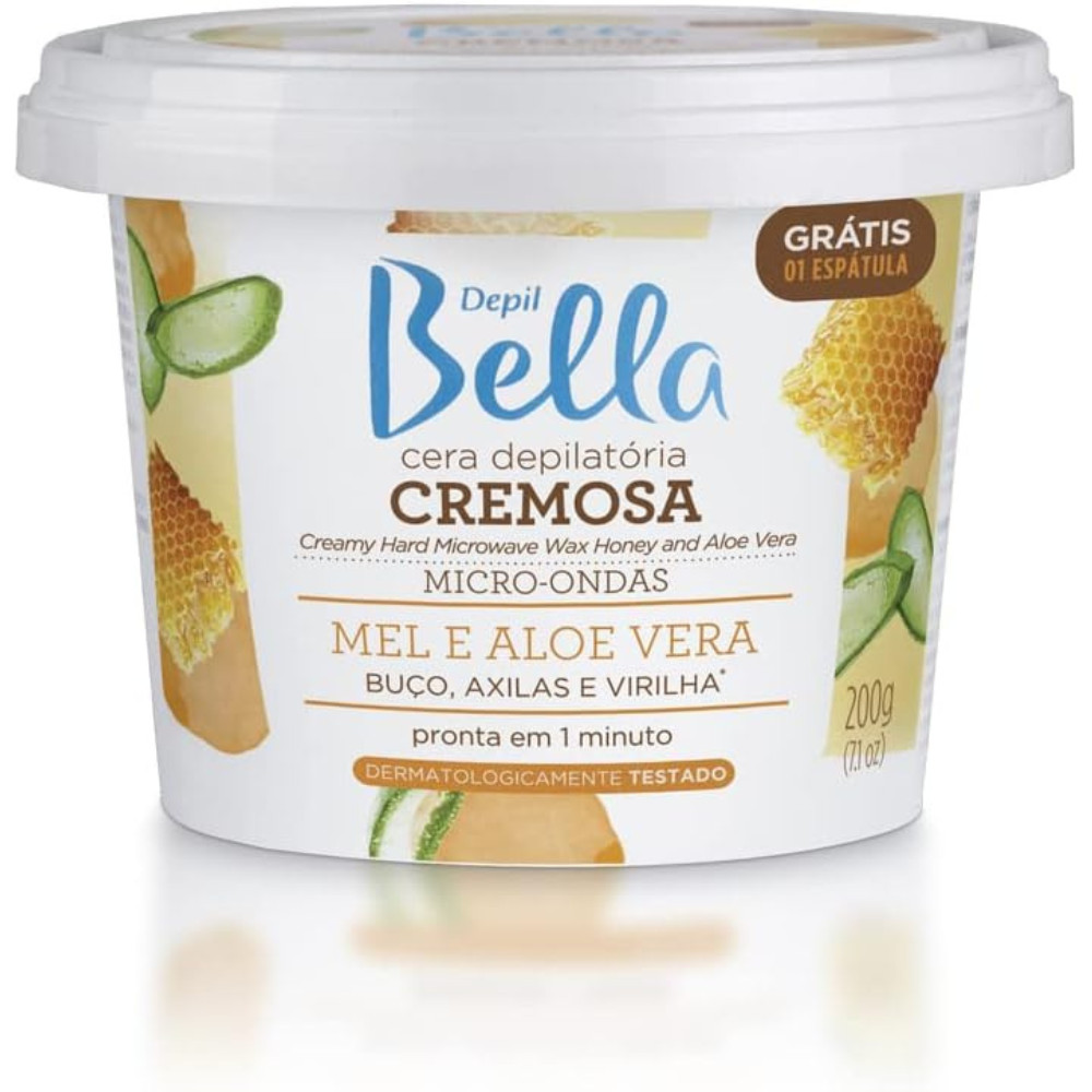 Imagem do produto Cera De Micro Ondas Mel E Aloe Vera Depil Bella 200g