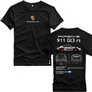 Nova Camiseta Masculina Porsche 911 Frente Costas Camisa Algodão Premium