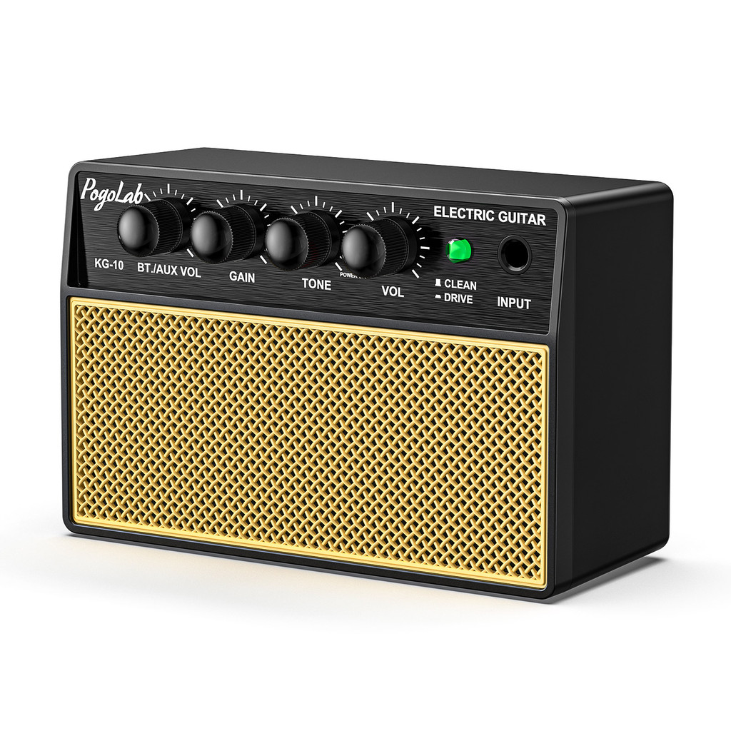 POGOLAB Mini Amplificador De Guitarra 10W Bluetooth Limpo Overdrive ...