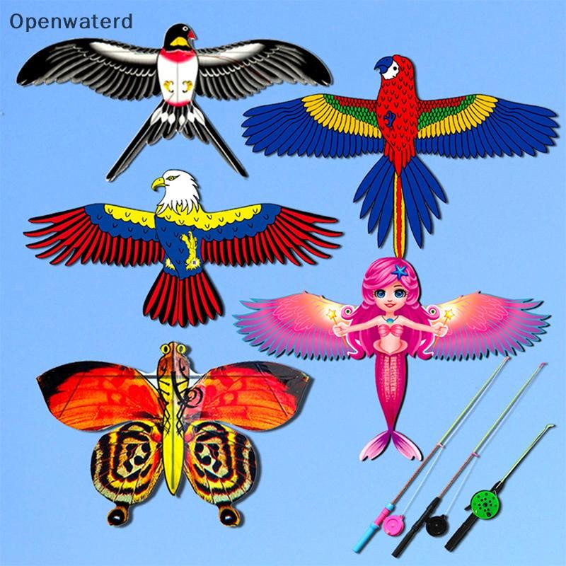Openwaterd (Apenas Pipas) mini Voando Para Crianças 3d kite Bolso Pipa Asa Dinâmica Águia Micro Desenhos Animados Brinquedos De Plástico BR