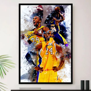Quadro Kobe Bryant Mamba Momentos Decorativo A4 23x33cm