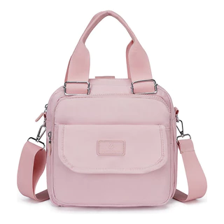 Bolsa Feminina Nylon Impermeável Vira Mochila Transvers 9550