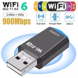 [TurnBright] Adaptador WiFi USB AX900 900Mbps Dual Band 2.4G/5Ghz 6 900Mbps Para Laptop Windows 7 10 11 [BR]