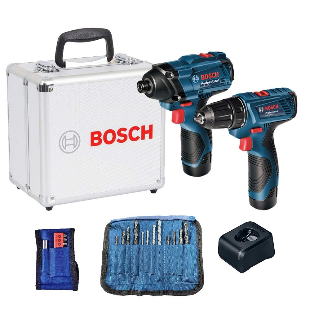 Parafusadeira Furadeira 2 Baterias 12V GSR120 GDR120 Bosch